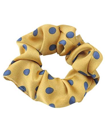 7 Pack Polka Dots Silk Hair Scrunchies - Long Hair Elastic Bands for Girls and Women - Buy Online on GoSupps.com