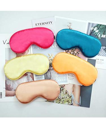 Silk Sleep Eye Mask - Padded Shade Patch for Women and Men - Black - Buy Online on GoSupps.com