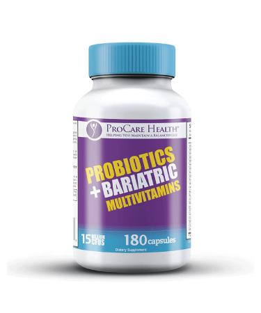 ProCare Health | Bariatric Multivitamin + Probiotics | 45mg Iron | 180 Count | 3 Month Supply - Buy Online on GoSupps.com