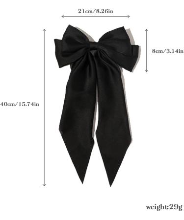 2PCs Solid Silk Satin Bowknot Hairpins for Women and Girls - Buy Online on GoSupps.com