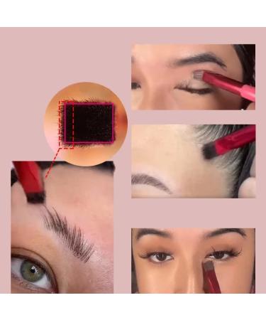 Angled Brow Brush - Precision Eyebrow Brush for Perfect Application & Blending of Brow Powders | International Shipping Available - Buy Online on GoSupps.com