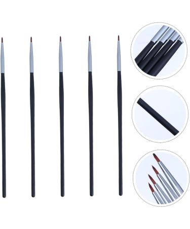 Baluue 5pcs Fine Eyeliner Brush Makeup Eyeliner Brush Thin Eyeliner Brush Make up Brushes Gels Fiber Black - Buy Online on GoSupps.com