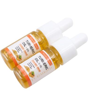 ieron 2pcs Natural Turmeric Oil Skin Care Fights Acne Heals Scars Turmeric Facial Serum Turmeric Serum for Dark Spots 10ml - Buy Online on GoSupps.com