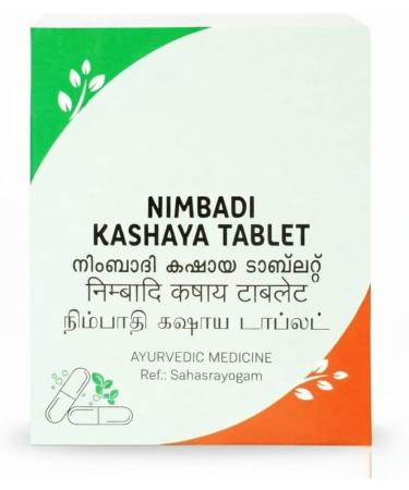 Ayurveda Nimbadi Kashyam Tablet Pure Herbs for Skin Wellness -50 Nos - Buy Online on GoSupps.com