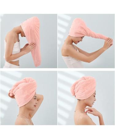 Super Absorbent Cartoon Animal Hair Towel Wrap - Thick Coral Fleece Turban for Women - Purple Fox Design - Anti-Frizz Microfiber Hair Drying Towel for Wet Curly Long Hair - Buy Online on GoSupps.com