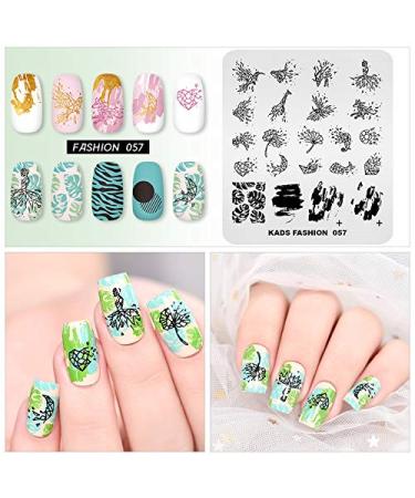 KADS Nail Stencil & Stamping Plate - Fashion Series Nail DIY Tool for Stunning Manicure Decoration (FA057) - Buy Online on GoSupps.com
