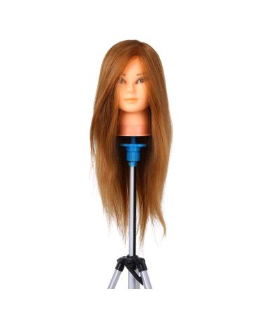 Training heads 100% real hair training heads for hairdressers professional practice head hairstyle head DIY hair hairstyle set - Buy Online on GoSupps.com