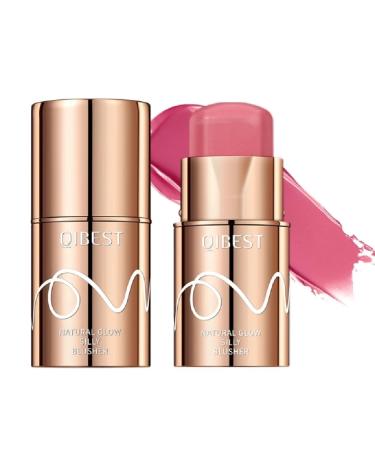 Versatile Lipstick Blush Stick Blendable Cream Blush Stick for Face Lip Cheek Waterproof Natural Cream Blusher Makeup