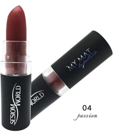  sesioMWorld Sesiomworld My Mat Lipstick Mate Intenso Tone 04 Passion 3.7 g 1 x 30 g - Buy Online on GoSupps.com