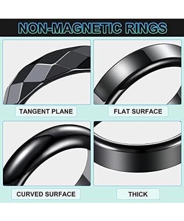 Genuine Hematite Rings Set - 24 Pieces Non-Magnetic Black Stone Rings for Negative Energy - Sizes 6-13 | Teen Girl Cool Jewelry - Buy Online on GoSupps.com