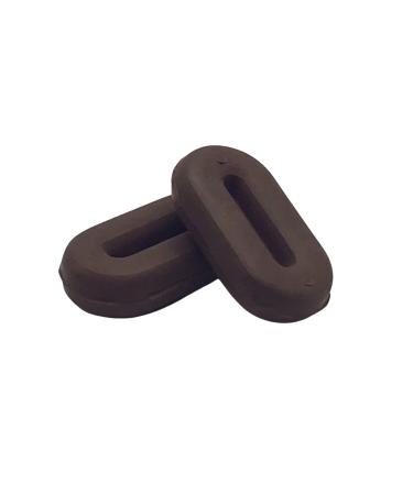 LBH MARKET Rubber Martingale Stopper for Horse Running and Standing Martingales (Brown)