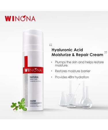 WINONA Hyaluronic Acid Face Cream Daily Deep Hydrating Moisturizing Facial Skin Care Moisturizer Lotion for All Skin Care 1.76oz Type D - Buy Online on GoSupps.com
