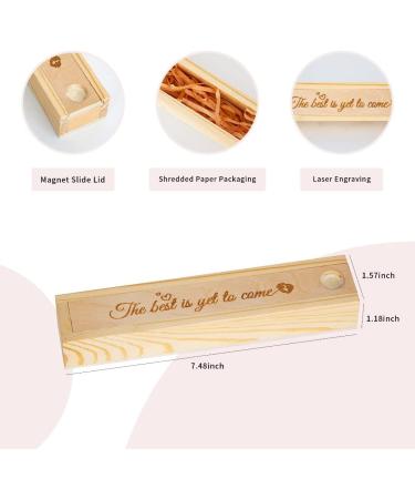 Pregnancy Test Keepsake Box for Baby Announcement | Wooden Baby Memory Box - Buy Online on GoSupps.com