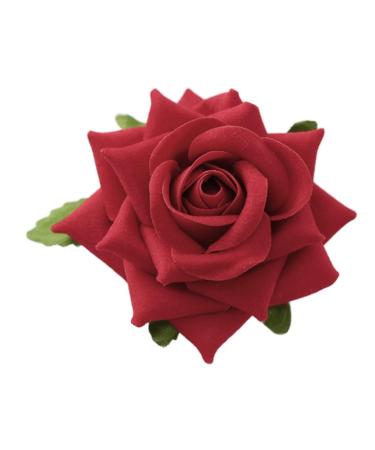 hgnxa Rose Hair Clip Flower Barrettes Flower Hair Clip For Women Flower Brooch Flower Hairpin Rose Brooch Pin Bride Brooch Pin