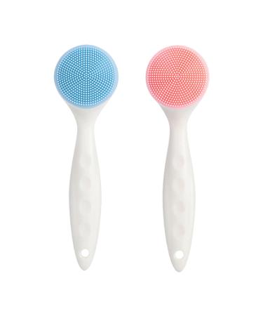 Face Wash Brush - Manual Silicone Skin Wash Brush Face Scrubber Manual for Massaging Makeup Skincare Removal Frifer