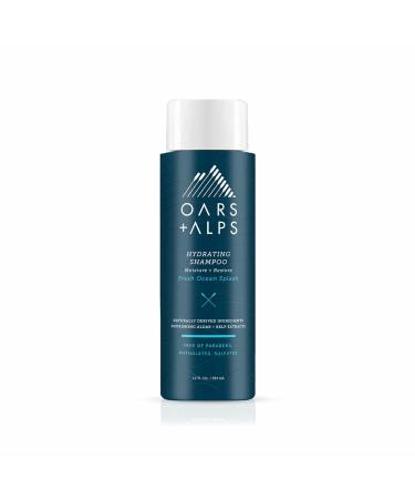 Oars + Alps Mens Sulfate Free Hair Shampoo  Hair Care Infused with Kelp and Algae Extracts  Fresh Ocean Splash  12 Fl Oz