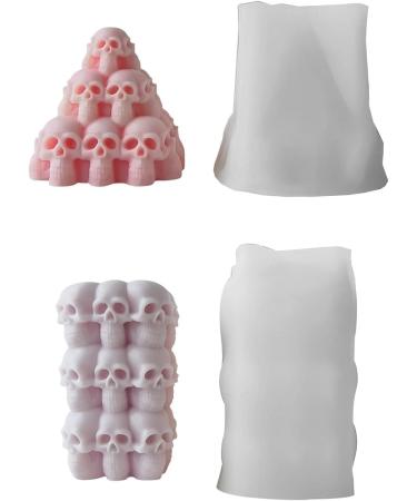 Shop Unique Silicone Pyramid Skull Molds for Candles & Aromatherapy | Halloween Decor & Epoxy Shapes - Buy Online on GoSupps.com