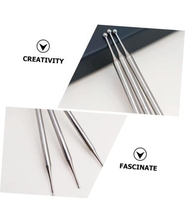 Mobestech Ear Cleaner & Back Massager Stick - Manual Massage Pen for Face & Body Acupuncture Stainless Steel 13x0.6cm - International Shipping - Buy Online on GoSupps.com