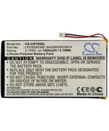 Buy BA20603R79914 LPCS285385 1400mAh Battery for Zen Vision M 30GB & 60GB - High Quality 3.7V Compatible Replacement - Buy Online on GoSupps.com