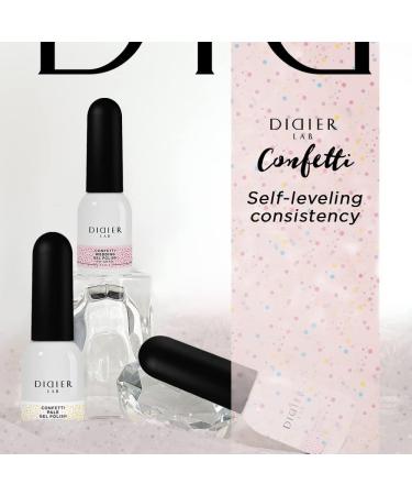 Didier Lab - Premium Gel Nail Polish Confetti - Wedding - Gel Nail Varnish - Nail Art - Long-Lasting High Gloss Wear - Easy to Apply - Gel Nails - Rich Pigment - UV/LED - Chip Resistant - Buy Online on GoSupps.com