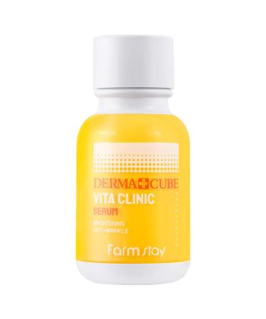 Farmstay Derma Cube Vita Clinic Serum Strenthening Moisturizing Vitamin Serum 50ml)