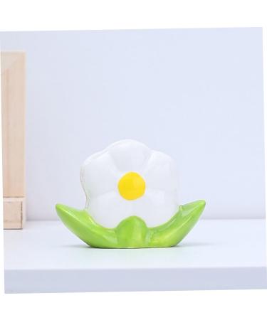 FOMIYES Flower Toothbrush Holder Working Desk toothbrush pencil holder tooth brush pen holder ceramics container cute child white Sitting Desk Toothbrush Counter Holder - Buy Online on GoSupps.com