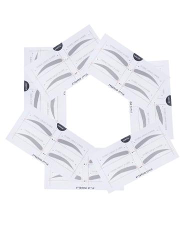 VINTORKY 2 Eyebrow Sticker Eyebrow Card Makeup Kit Eyebrow Shaping Stencils Simple White A607 Makeup Tools