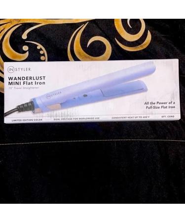InStyler Wanderlust Mini Flat Iron 0.75" - Dual Voltage Travel Straightener for All Hair Types | Lightweight & Versatile Frizz-Free Styling - Buy Online on GoSupps.com