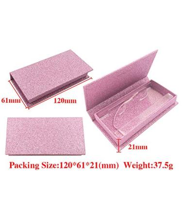 10pcs 25mm False Eyelashes Packaging Box with Custom Logo - Glitter Empty Makeup Storage Case for Fake 3D Mink Lashes (01) - Buy Online on GoSupps.com