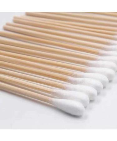 MKKOS 200pcs Cotton Swabs 4 Wood Stick for Medical Wound Care Skin Clean Widely Used at School Office Home (4 200pcs)