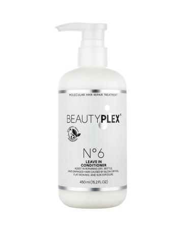 Beautyplex No 6 Leave in conditioner | Molecular Hair Repair Treatment | Hair Mask | Strengthens Nourishes Moisturizes & Repairs Hair Structure. Shining Softness Frizz Control. 450ml. (15.2 oz)