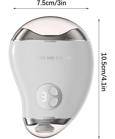 Cordless Electric Nail s - Nail Trimming Cutter Set | Toe Nail Trimming Cutter | Double-Head Trimming Nail Sharpener | 3-Speed Safe Mango Shape Adults Electric Nail Trimmer for Children White - Buy Online on GoSupps.com