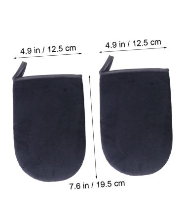 Ipetboom 2pcs Self Tanning Applicator Mitt Soft Tanning Gloves for Even Application for Men and Women Comfortable and Black - Buy Online on GoSupps.com