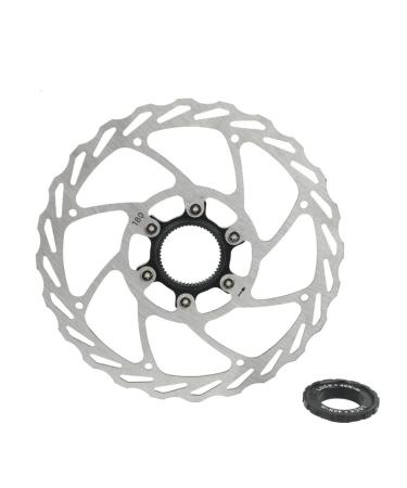 LSRRYD Bike Centerlock Rotor 140mm 160mm 180mm Stainless Steel Brake Disc Rotors for Bicycle Mountain Bike Folding Road MTB BMX (Color : Silver, Size : 140mm) 140mm Silver