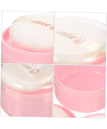 6pcs Baby Powder Puff Set | Travel-Friendly Body Powder Dispenser with Puff | Empty Pink Powder Container - Buy Online on GoSupps.com