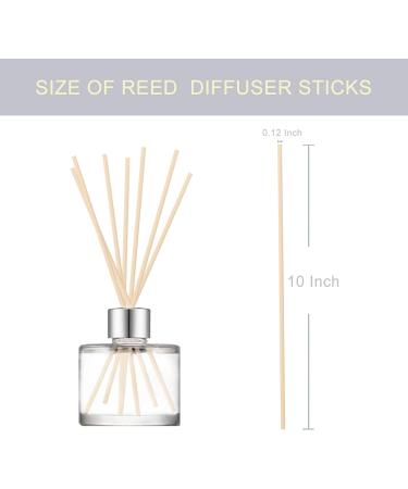 Hossian 10 Inch Reed Diffuser Sticks - 100 Natural Rattan Wood Aroma Sticks for Essential Oil Diffusion - Perfect for Home Fragrance - Buy Online on GoSupps.com