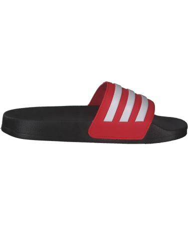 Buy adidas Unisex Kids Adilette Shower K Slides - Core Black Ftwr White Vivid Red | International Shipping Available - Buy Online on GoSupps.com