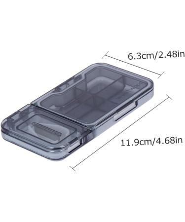Box Divider & Cutter for Small Medications Portable Medication Splitter | 11.9x6.3cm Grey | International Shipping - Buy Online on GoSupps.com
