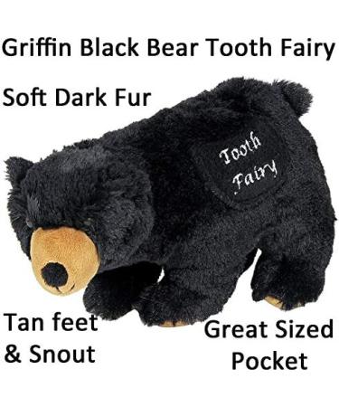 Maison Chic Griffin Black Bear Tooth Fairy | Adorable Plush Keepsake - Buy Online on GoSupps.com