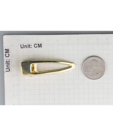 Alligator Hair Clips - Tear Drop Shape, Gold (20 pcs) for DIY Crafts - Buy Online on GoSupps.com