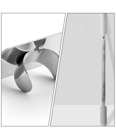 FOMIYES Stainless Steel Makeup Mixing Palette & Spatula - Ideal for Eye Shadow Nail Art & Pigment Blending - Buy Online on GoSupps.com