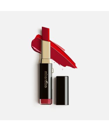 Mirenesse 10 Collagen Maxi-tone Lip Bar Plumping Lipstick with Two Rich Red Color Tones Hydrating & Lip Softening Vegan & Toxin Free 4 Rave 0.1oz