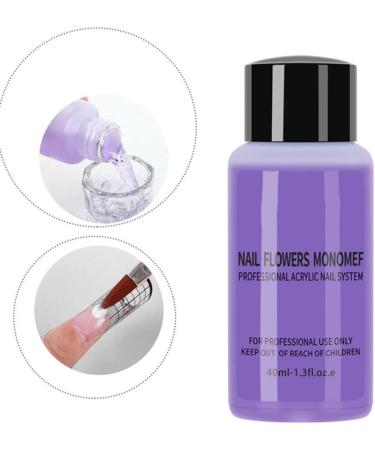 Acrylic Nail Liquid Acrylic Nail Liquid Monomer 40ml Non-Yellowing Manicure Crystal Powder Carving Fluid - Buy Online on GoSupps.com
