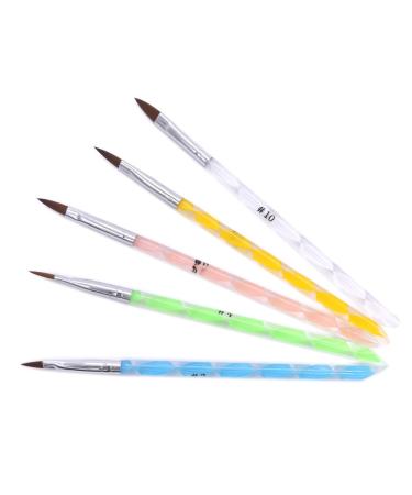 Warm Girl 5 x Nail Art Brush Set Acrylic Nail Art Tools