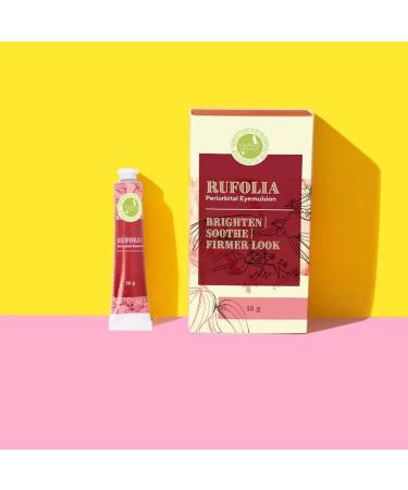Rufolia Periorbital Eyemulsion - Brightening, Soothing, and Firming Under-Eyes with Manjistha, Aloe Vera, Niacinamide, and Hyaluronic Acid - Buy Online on GoSupps.com