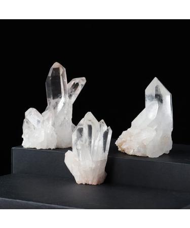 Natural Beautiful White Crystal Cluster Clear Quartz Raw Ore Crystals Point Specimen Home Decor Crafts Ornaments 40-50g Home Goods (Size : 60-70g) - Buy Online on GoSupps.com