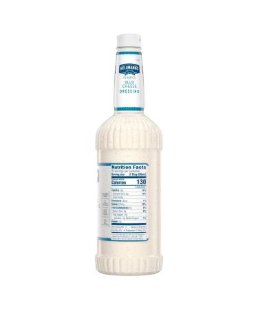 Hellmann's Classics Blue Cheese Salad Dressing 32 oz (Pack of 6) - Gluten Free, No Artificial Flavors or Colors, Made with Natural Sources - Buy Online on GoSupps.com