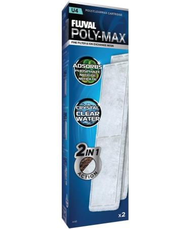 Fluval Clearmax Filter Insert - Premium Resin Phosphate Nitrite & Nitrate Absorption | U4 2-Pack - International Shipping - Buy Online on GoSupps.com