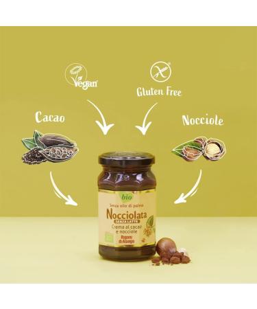 Rigoni di Asiago Nocciolata Organic Hazelnut Spread Dairy Free 9.52 oz (6 Count) | Buy Now - Buy Online on GoSupps.com