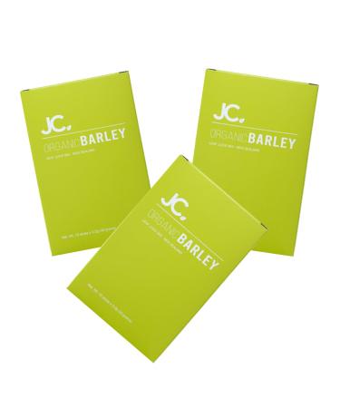 JC Barley Grass Juice Powder Organic Barley Leaf Juice Drink Mix Sweetened with Stevia -Organic Barley Grass Powder Harvested Fresh from New Zealand (3 Box)